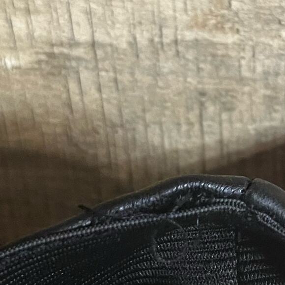 Stradivarius Black Faux Leather Pants With Slits At Hem Size 6 - Picture 12 of 14